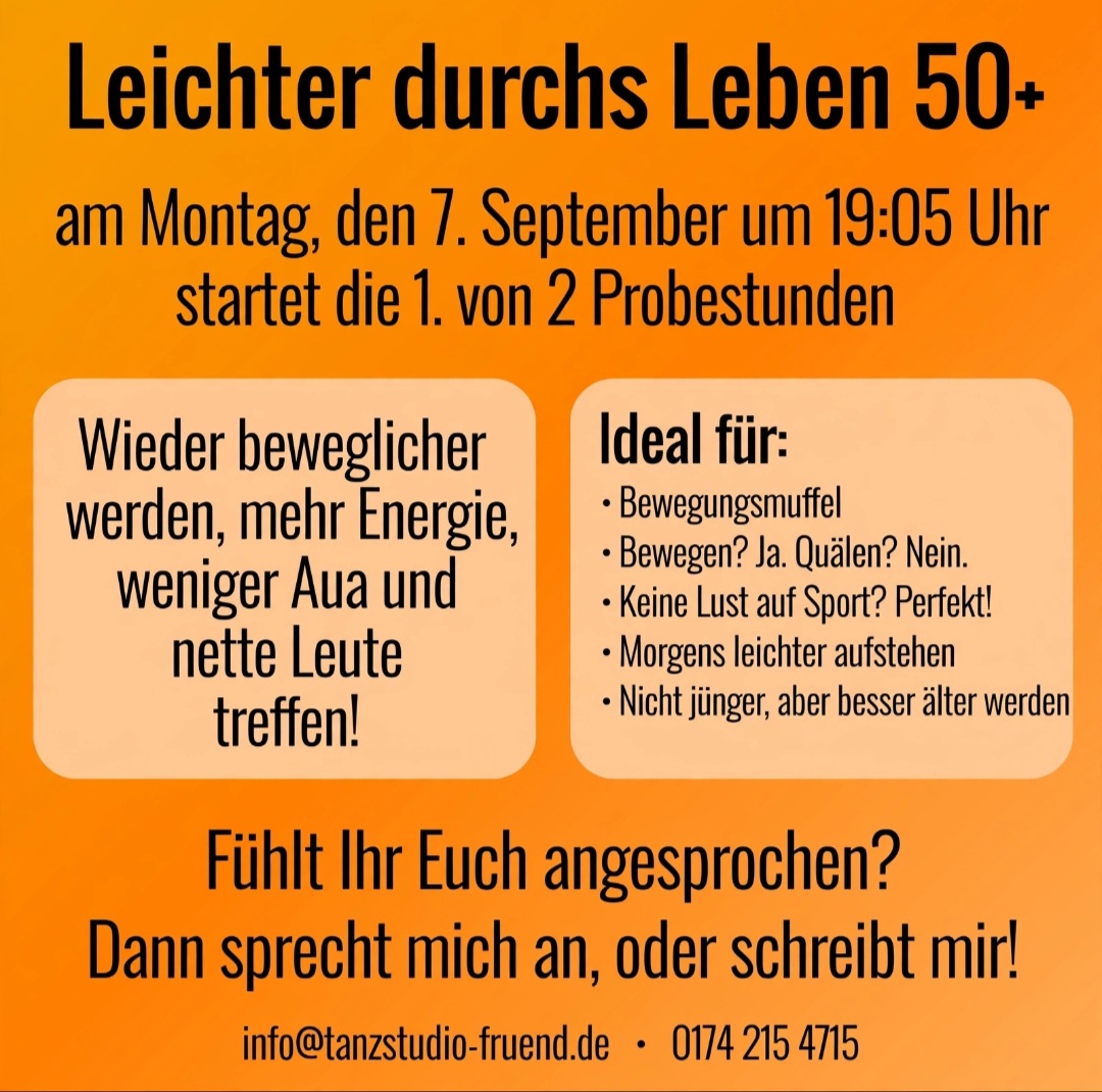 Leichter durchs Leben 50+ Stepptanz